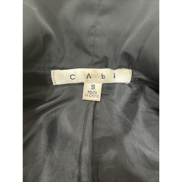 CAbi 100% Wool Wide Ruffle Silky Collar Button Up Coat Romantic Academia Sz S - Picture 4 of 5